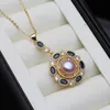 2024 Trendy freshwater pearl necklace Trendy gold-plated pearl pendant wife and mother's anniversary gift 240104