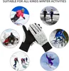 Зимние перчатки -10 термоперчаток Thinsulate, теплые перчатки для холодной погоды, перчатки для бега, велосипедные перчатки с сенсорным экраном для мужчин и женщин 240102
