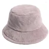 Bérets unisexe seau chapeau voyage mode couleur unie Panama Harajuku Hip Hop hiver chaud pêcheur casquette pour hommes femmes adolescent