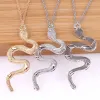 2024 Nieuwe Punk Snake Hanger Ketting 14K Goud Kleur Voor Mannen Vrouwen Hals Sieraden Verklaring Pouplar Ketting Perfecte Geschenken