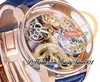 RMF AT120.40.DR Astronomia Tourbillon orologio meccanico da uomo Cassa in oro rosa 3D Art Gold Dragon Dial Cinturino in pelle di alligatore Super Edition trustytime001 Orologi da polso