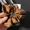 Designer Schmuck PU Leder Scrunchies Elastische Haarbänder Krawatten Frauen Pferdeschwanzhalter Stirnbänder Mode Haarschmuck