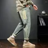 Men's Jeans Trousers Tapered Cargo For Men Straight Aesthetic Male Cowboy Pants Oversize Xs 2024 Fashion Kpop Autumn Clothing Original