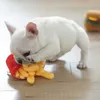 Brinquedos para cães mastiga brinquedos macios para cães de pelúcia brinquedos para cães hambuger filhote de cachorro squeaker som brinquedo jouet chien engraçado filhote de cachorro pequenos cães brinquedo interativo