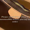 12A Nuovissima borsa per croissant media di design di qualità a specchio Borsa da donna in composito Hobo Borse di lusso Borsa marrone Borsa a tracolla con tracolla con portamonete piccolo