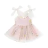 Girl Dresses Pudcoco Infant Kids Baby Princess Dress Sleeveless Floral Embroidery Bowknot Tulle Birthday Outfit 6M-4T