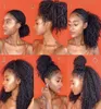 Drawstring Ponytail Human Hair Mongolian Afro Kinky Curly Ponytails 4B 4C Clip In Extensions Natural Color Hair Bundles Brown Ombr9015891