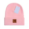 Gorro de malha de inverno feminino, gorro de lã grosso e quente, gorro de pele sintética, gorro feminino gz08