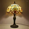 Table Lamps WPD Tiffany Lamp Modern For Bedroom Creative Flower Figure LED Light Home Decoration