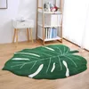 Carpets Leaf-Shaped Rug Home Decoration Bathroom Mat Green Retail