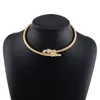Snake shaped necklace trendy and cool street fashion show neck chain Personalized hip-hop style necklace