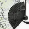 Decoratieve beeldjes Chinese vintage stijl opvouwbare ventilator houten handvat klassieke feestdans hand mannen en vrouwen zomer cool kunstcadeau