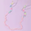 ins ins children's acrylic eyeglasses chains contulful face mask charlder non slip lanyard just rope rop strap for girls girls s0373