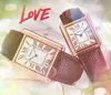 Bling Men Women Fashion Watch Ultra cienki kwadratowy czarny biały zegar super stal nierdzewna obudowa kwarcowa kwarcowy bateria łańcuchowa łańcuch bransoletki Prezenty na rękę