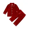 Family Matching Outfits Women Men Toddler Girls Dress Boys Baby Velvet Clothing Set Sleeprobe Warm Soft Pajamas Look 240104