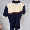 Nuovo vestito da ragazza gonna da bambino con risvolto di alta qualità Taglia 110-160 abiti da bambino firmati Maglietta POLO a maniche corte per bambini Jan10