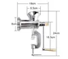 Aluminium Meat Grinder 10 Stuffers Manual Sausage Stuffer With Tubes Tool Mincer For Home Kitchen Accessories 240103