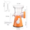 Manual Mincer Meat Grinder Stainless Steel Blade Operated Fruit Vegetable Beef Sausage Pasta Maker Household Kitchen Tool 240103
