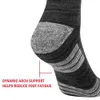 YUEDGE – chaussettes de marche et de randonnée pour hommes, en coton, évacuant l'humidité, coussinées, entraînement, équipe de sport athlétique, taille 37, 240103