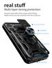 Military Grade 2-in-1 Shockproof Phone case Magnetic rotating bracket for car mounted circular sliding camera cover for iPhone 15 14 13 12 11 Pro Max Cases With OPP Bag