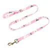 4pcslot Gepersonaliseerde Halsband Harnas Leash Vuilniszak Set Leuke Print Honden Halsbanden Vest Outdoor Huisdier Lood Kak voor 240103