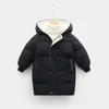 Manteau en duvet pour enfants hiver adolescent bébé garçons filles coton rembourré Parka manteaux épaissir chaud longues vestes enfant en bas âge vêtements d'extérieur pour enfants 240104