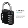 ORIA Combination Padlock 2PCS Password Locks 4 Digit Waterproof Outdoor Lock For Door Suitcase Bag Package Cabinet Locker Window 240104