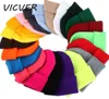 Vinterhattar för kvinnor Knit Neon Beanie Men Hip Hop Candy Color Cotton Stick Caps Fashion Skallies Beanies virka hatt mjuk cap16374819