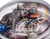 RMF AT112.31.DR Astronomia Tourbillon Mechanical Mens Watch 3D Art Black Dragon Celestial Body Dial Skórzany pasek Super Edition Trustime001 zegarki