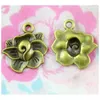 Charms 60 teile/los Blume Anhänger Diy Metall Schmuck Machen Antike Bronze Farbe 18,7 21 MM