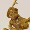 Bougeoirs français Vintage en cuivre, Sculpture d'animaux, singe, décoration européenne, chandelier doux, artisanat pour la maison, salle d'échantillon