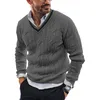 Pull tricoté à col en V pour hommes à la mode ultra-mince à manches longues pull-out 2022 automne/hiver nouveau haut tricoté pour hommes vêtements pour hommes de haute qualité 240104