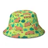 Berets Capivara Grama Animal Balde Chapéu Para Mulheres Homens Adolescente Dobrável Bob Pescador Chapéus Panamá Cap Streetwear