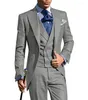 Erkekler takım elbise kostüm homme smokin damat düğün erkekler smokin terno masculino de pour hommes blazer (ceket pantolon yelek)