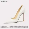 Dress Shoes Spring And Summer Fabric Pointed Shallow Mouth Single Thin High Heels Banquet Large Small Women Wedding Shoe