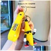 Novelty Games Cute Keychain Charm Key Ring Fob Pendant Cartoon Mini Stumbleguys Light Luxury Doll Couple Students Creative Valen Dro Dhwlz