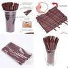 Stoviglie usa e getta 100 pezzi Bastoncini per caffè Succo di frutta Latte Tè Asta per agitare St Accessori da cucina Forniture per feste in plastica 17 cm Goccia D Dhasa