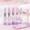 100 st levererar skolstudenter gåvor Cartoon Ball-punkt Pen Glitter Gel Stationery 05mm Signature Pens Lipstick Shape