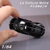 JKM 1 64 Bugatti la Voiture Noire Super Car Diecast 모델 금속 섀시 충격 흡수 수집 장식품 240103