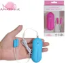 Afrodisia 10 prędkości Dual wibrujące jajko Mini Bullet Vibrator Gspot Stymuluje samice masturbacji masażer seksowne zabawki dla kobiet7341273