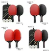 Raquettes de tennis de table Huieson 3 étoiles Bat Raquettes en bois pur Set Pong Paddle avec balles de cas Tenis Raquete Flcs Power1417068 Drop Deli Ott8K