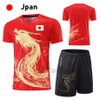 Kjolar Korea Japan Tyskland Tennisuppsättning för män Kvinnor bär ping pong kostymer enhetliga barn ping pong kläder tennis topp shorts