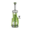 Gridding Waterpijpen Glazen Bong Recycler Roken Waterpijp Dab Rig 31cm Hoogte met 14mm Verbinding