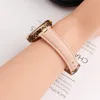 Lily Smart Sports Wrist Band için Kadınlar Watch Bandı Moda Ekose Kertenkele Orijinal Deri Bilezik Strap 146mm Kırmızı Beyaz 240104