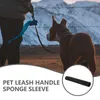Collari per cani 5 pezzi Corda da traino Maniglia Guinzaglio Maniche in spugna Spugne per animali Accessori Avvolgimenti