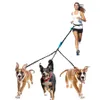 ペットランニングとウォーキングハーネスカラージョギング調整可能なマルチドッグ使用に適した犬のリーシュハンズフリー240103