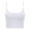 LU LL Lemon Solid Color Women Yoga Bra Slim Fit Sports Bra Fitness Vest Sexy Underwear with Removable Chest Pads Soft Brassiere Sweat Wicking Breathable Lingerie Bras