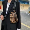 Women's Waist Bag High Quality Canvas Chest Pack Fashion Leopard Print Shoulder Fanny Female Autumn Trend Belt Bags 240103