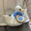Вечерние сумки Сумка ручной работы Материал Вязание крючком Шерсть Вязание на плечо Подарок для начинающих для подруги