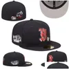 Snapbacks Hurtowe czapki Regulowane czapki baskballowe wszystkie logo drużyny sporty sportowe chrome haft haft casquette zamknięte beanie dhivr